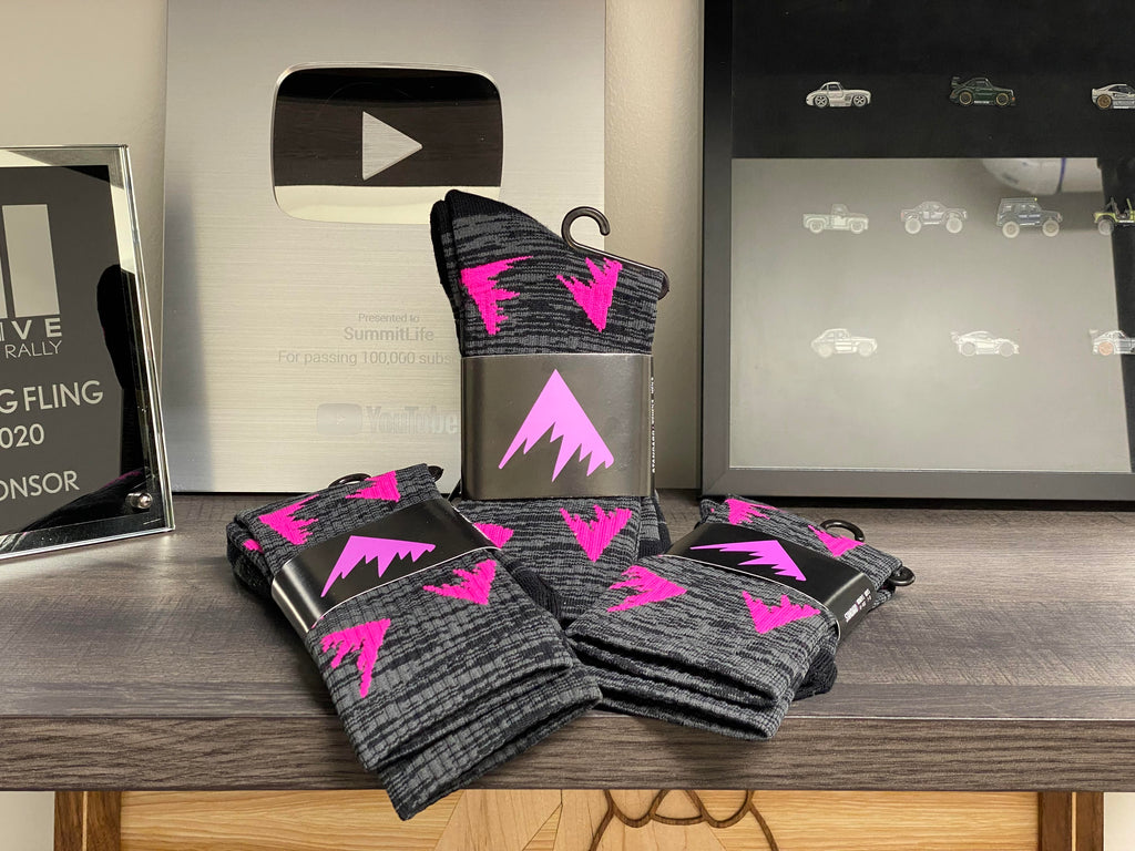 Pink Mountain Socks
